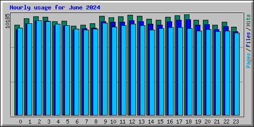 Hourly usage for June 2024